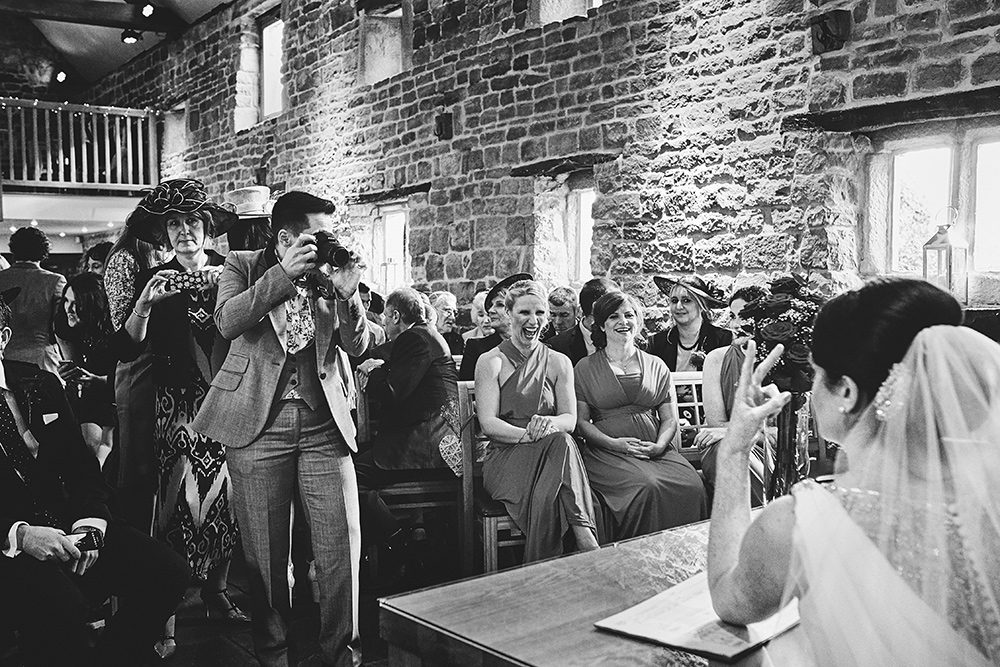 Candid wedding photography