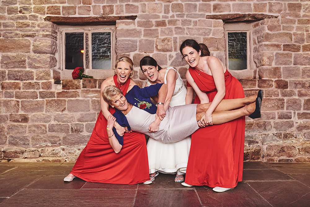 Fun bridal party photography
