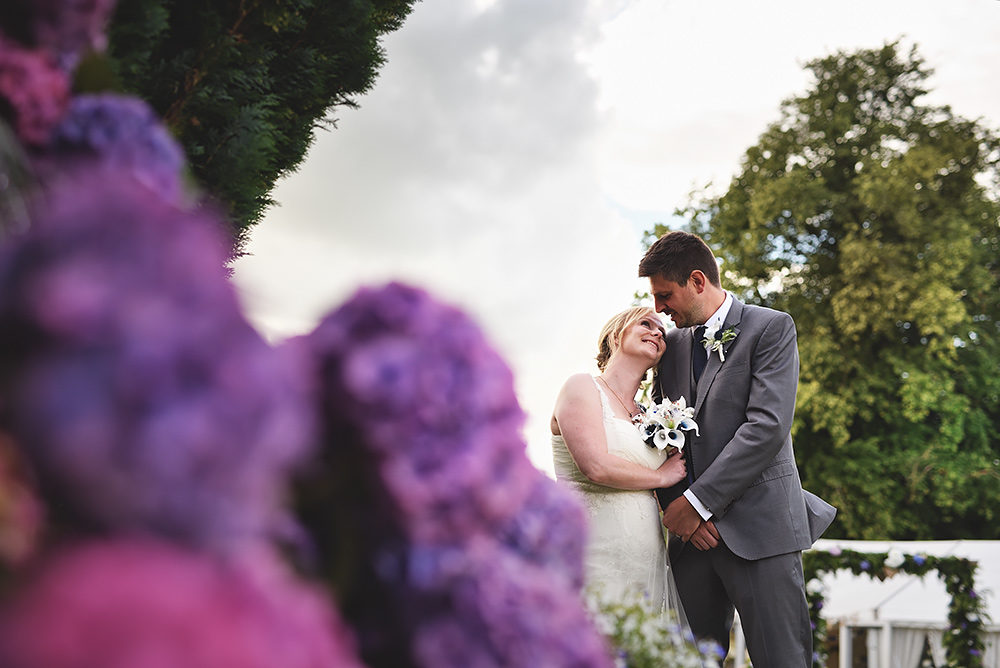 Bride and groom - summer wedding