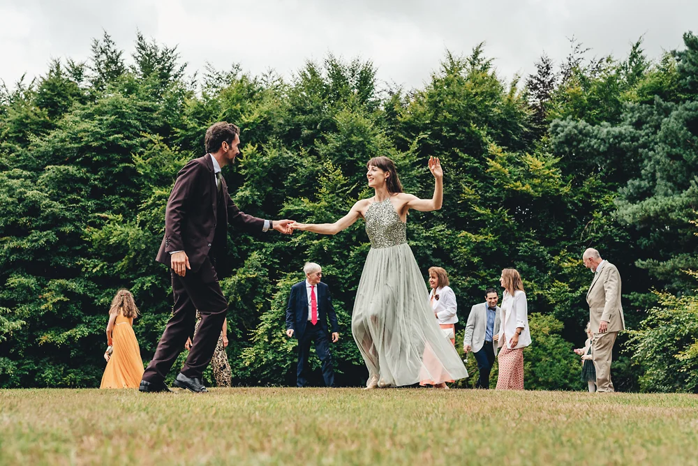 Leek Wedding Photographer - First Dance Outside