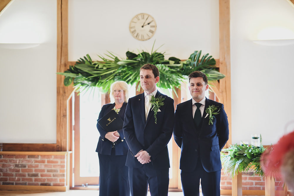 Ceremony - Sandhole Oak Barn Wedding