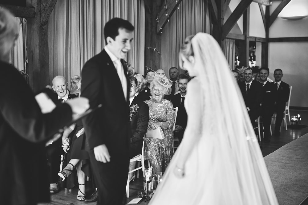 Ceremony moments - Sandhole Oak Barn Wedding