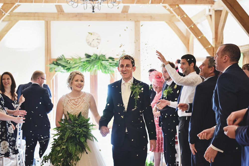 Confetti - Sandhole Oak Barn Wedding