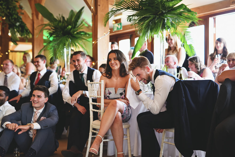 Speech moments - Sandhole Oak Barn Wedding