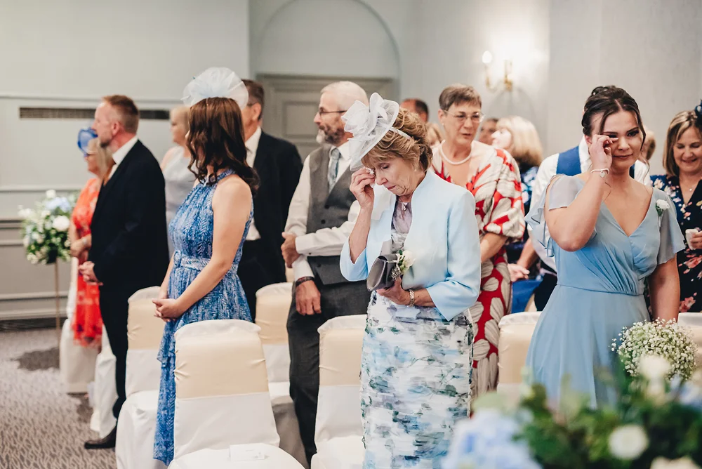 Shrigley Hall Macclesfield Wedding Photographer - Emotional Ceremony