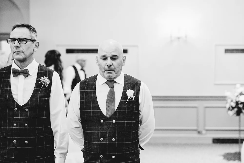Shrigley Hall Macclesfield Wedding Photographer - Emotional Groom