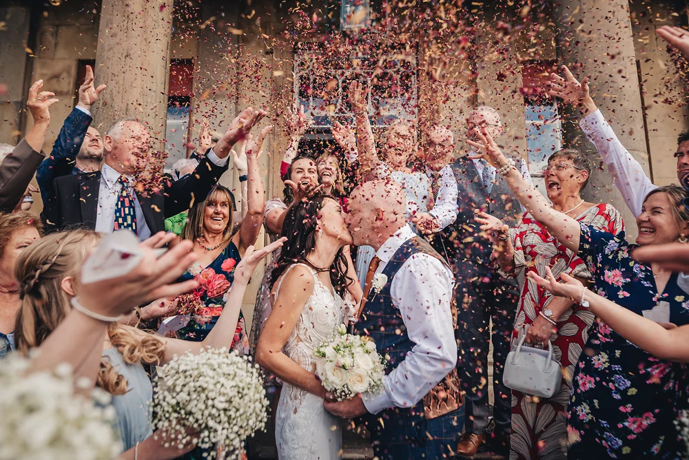 Shrigley Hall Macclesfield Wedding Photographer - Confetti