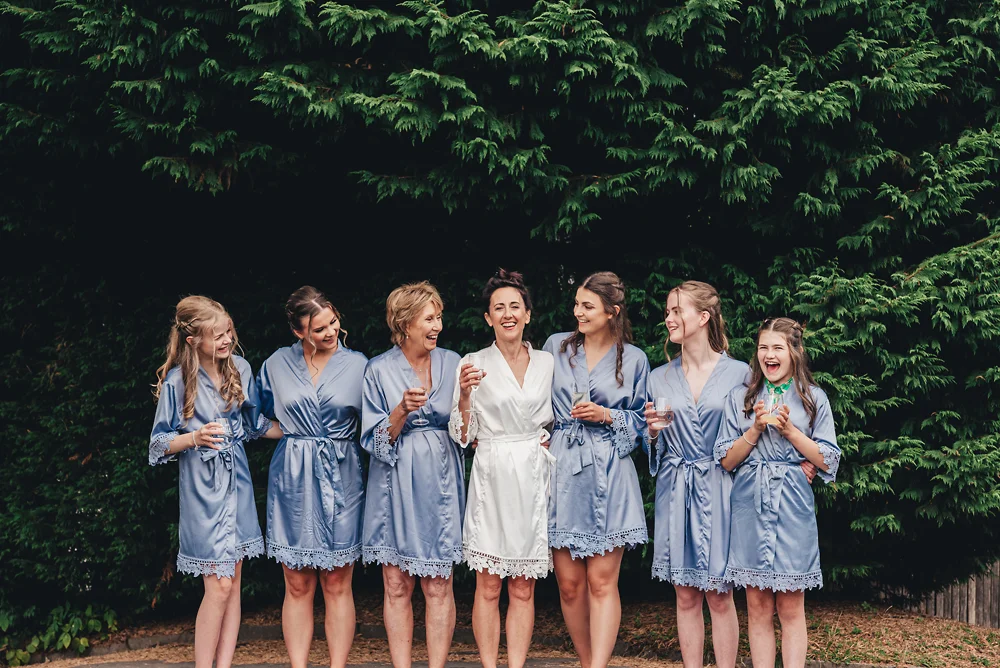 Shrigley Hall Macclesfield Wedding Photographer - Bridal party outside