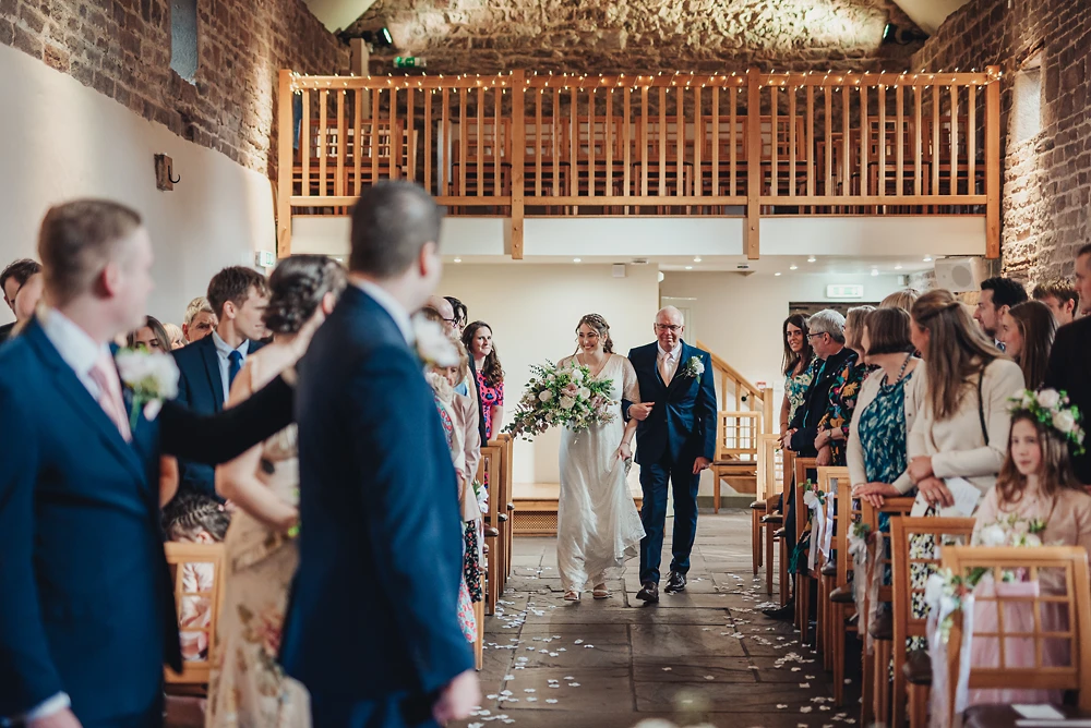 The ceremony at The Ashes Barns Staffordshire