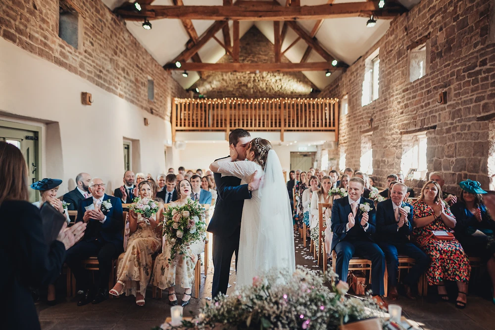 The ceremony at The Ashes Barns Staffordshire