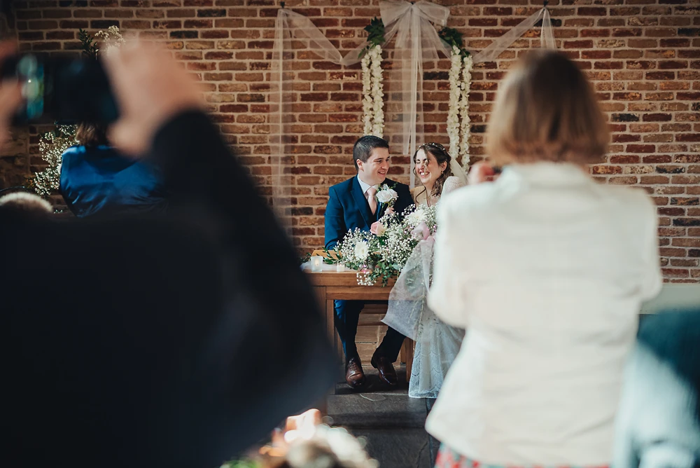 The ceremony at The Ashes Barns Staffordshire