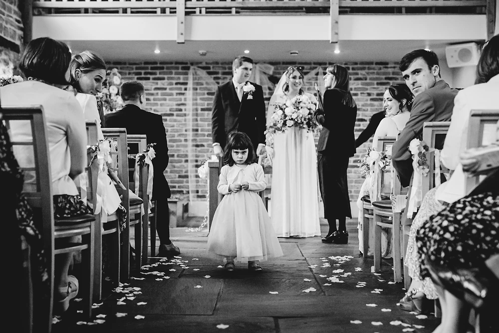 The ceremony at The Ashes Barns Staffordshire