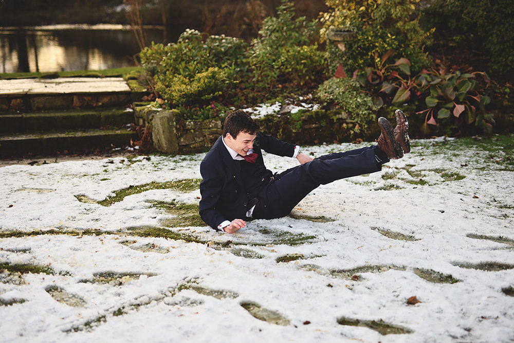 Groom - Winter Wedding at The Ashes