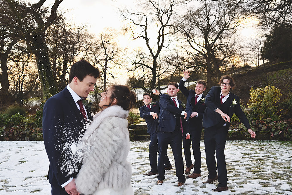 Winter Wedding at The Ashes in Endon